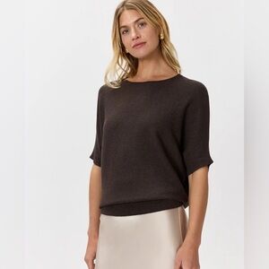 Quince Lightweight Cotton Cashmere
Link-Stitch Dolman Sweater